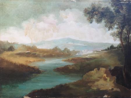Quadro di  Anonimo Paesaggio  - olio tela 